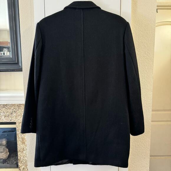 Alfred Dunhill Men’s Heavyweight Lined Coat Pockets Black - Picture 4 of 6